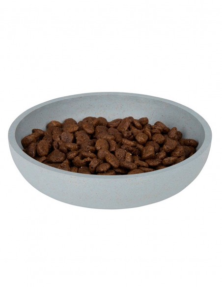 District 70 Comedero de Bambú Natural Ice Blue - Para Gatos