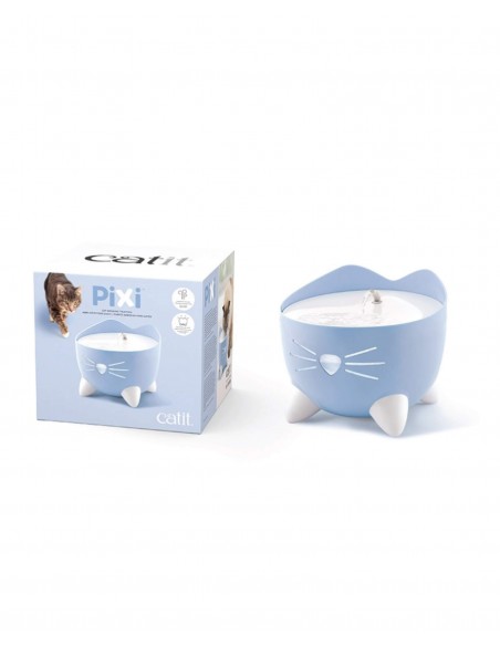 Catit Fuente PIXI Elegante Azul - Para Gatos