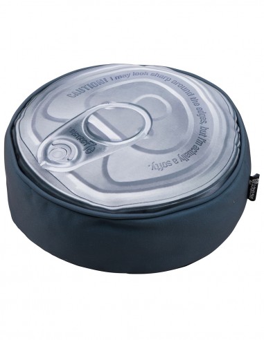 District 70 Puff Diseño de Lata color Acero