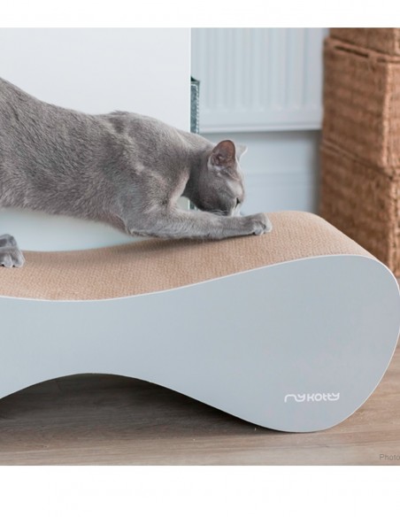 Rascador Vigo Lounge de Cartón GRIS - Juguete para Gatos
