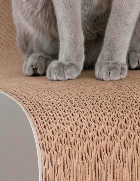 Rascador Vigo Lounge de Cartón GRIS - Juguete para Gatos