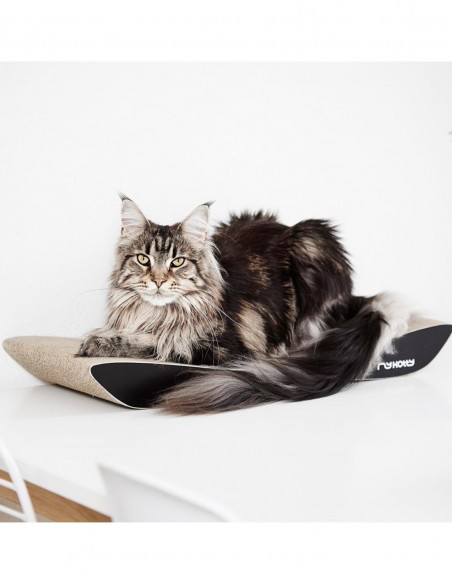 Rascador Tobi Elegante de Cartón NEGRO - Juguete para Gatos