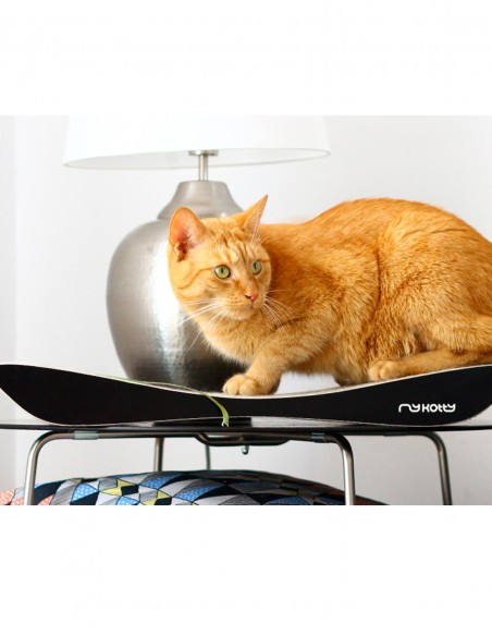 Rascador Tobi Elegante de Cartón NEGRO - Juguete para Gatos