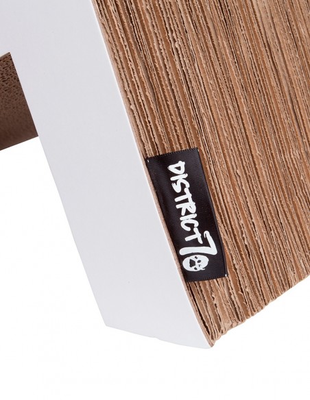 District 70 Rascador Lounge Sofá de Cartón Blanco - Para Gatos