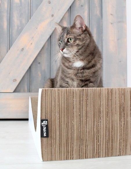 District 70 Rascador Double Wave de Cartón Blanco (pack de 2) - Para Gatos