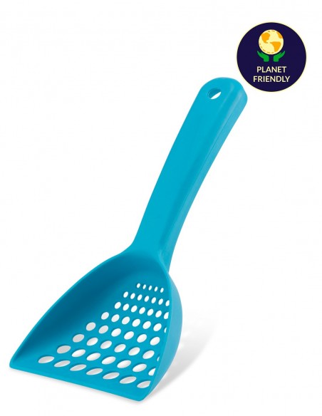 Beco Pala de Bambú Natural Azul - Para Areneros para Gatos