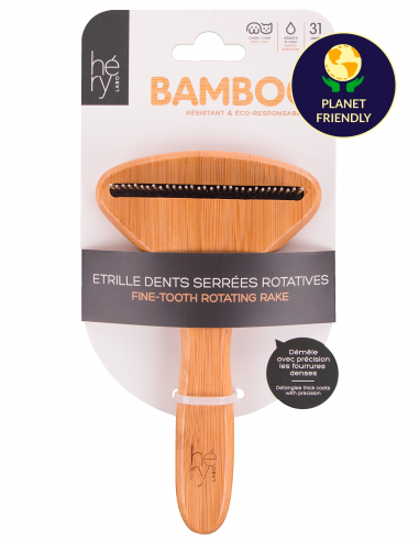 Rastrillo de Bambú Eco con puntas finas giratórias