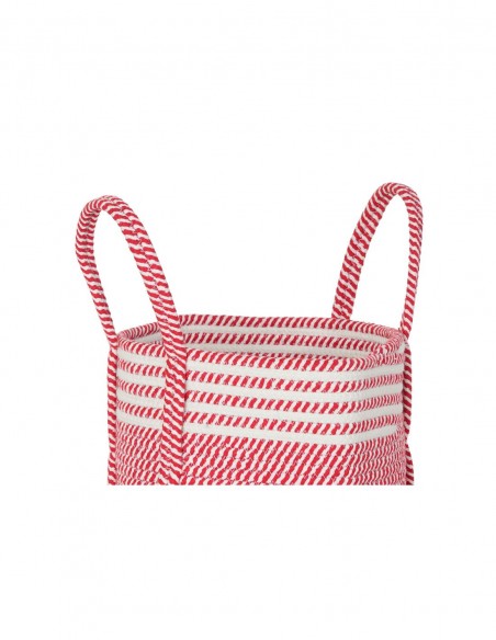 Cesta con Asas Roja 30x34cm - Organización
