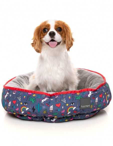 Cama Antiestrés para perros Reversible FuzzYard Coachella