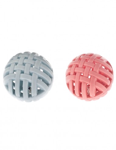 Pack x2 Bolas De Goma Con Cascabel - Juguete...
