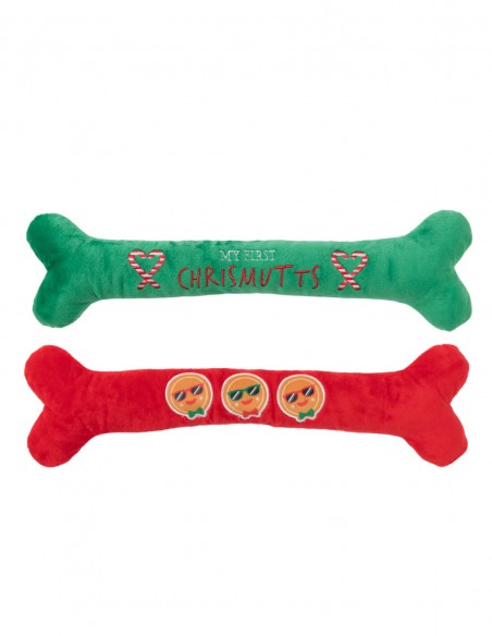 FuzzYard Xmas Toy - Christmutts Homies Bones 2PK - L