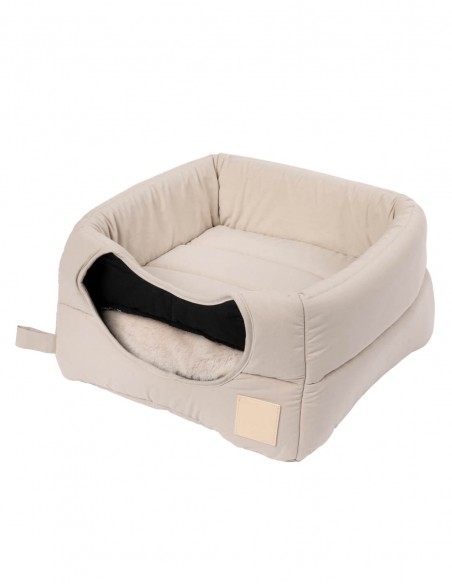 FuzzYard LIFE Cama Cueva de algodón - Sandstone