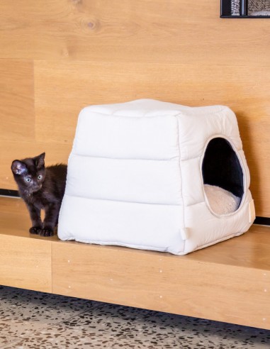 FuzzYard LIFE Cama Cueva de algodón - Sandstone