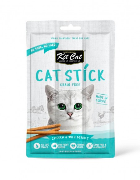 KIT CAT Cat Stick 15g - Pollo con Frutos del Bosque