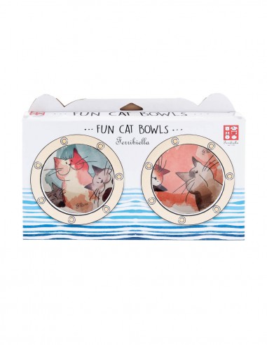 Pack 2 Comederos Fun Cat 450ml - Para Gatos