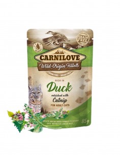 CARNILOVE Pouch Pato y Catnip 85g - Para Gatos