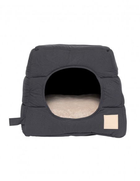 FuzzYard LIFE Cama Cueva de algodón - Slate Grey