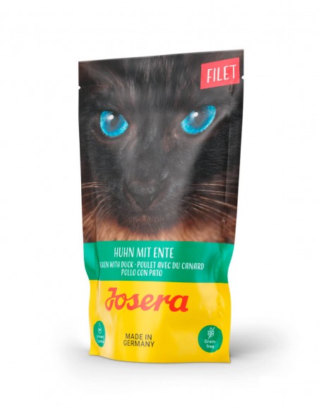 JOSERA Filete de Pollo con Pato 70g - Comida Húmeda para Gatos