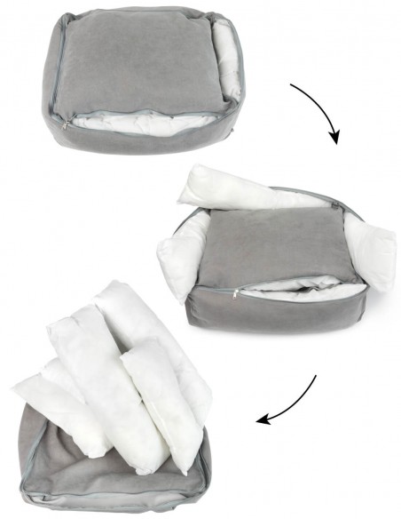 FUZZYARD Charcoal - Cama Lounge para perro