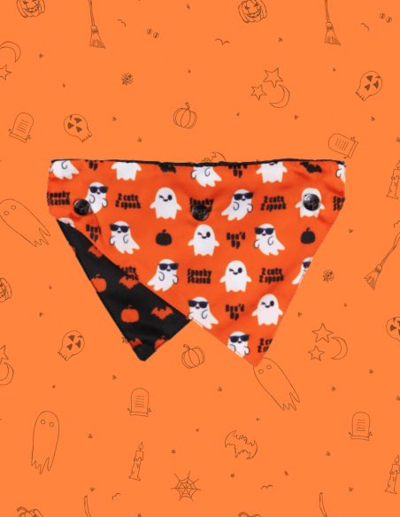 FuzzYard Halloween Bandana - Spooky Ghost M/L