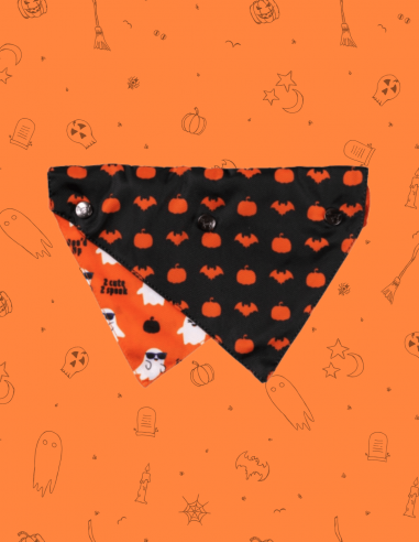 FuzzYard Halloween Bandana - Spooky Ghost M/L